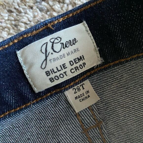 J. Crew Billi Demi Boot Crop Jeans Womens Size 28T - Picture 7 of 9